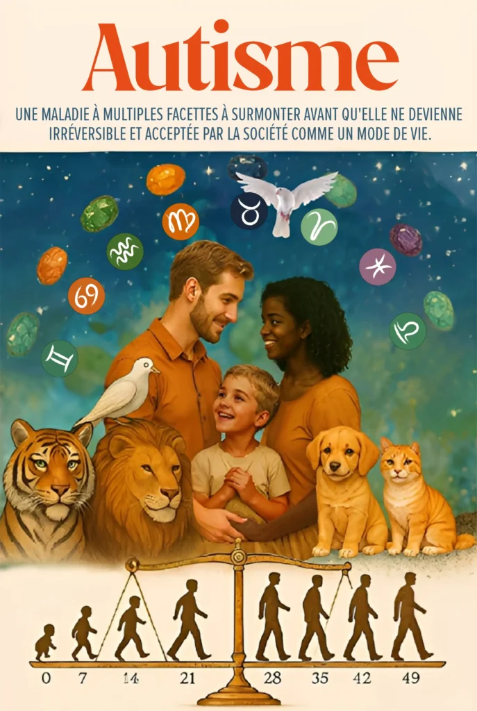 Couverture de Autisme : Une maladie multiforme à vaincre de Frantz Rimpel